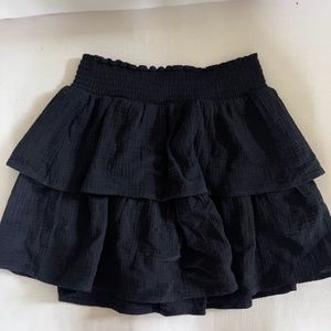 Francesca's Collections Skirts | Mi AMI Francescas Black Ruffle Skirt
